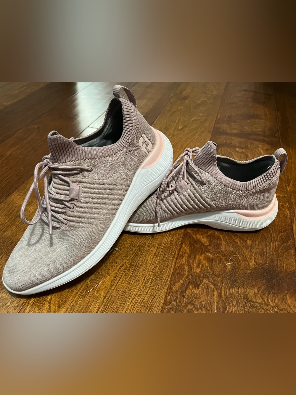 FootJoy Women's Golf Shoe in Dusty Pink and White